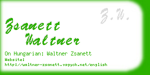 zsanett waltner business card